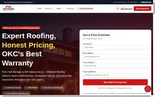 Midtown Roofing website