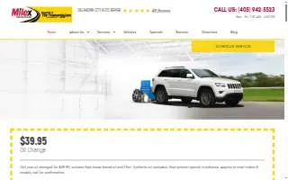 Milex Complete Auto Care - Mr. Transmission of Oklahoma City website