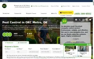 Mosquito Joe of OKC Metro website