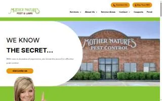 Mother Nature's Pest & Lawn website