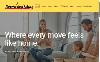 Movers Real Estate Team website