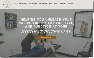 Native Chiropractic website