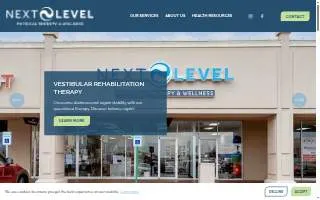Next Level Physical Therapy & Wellness of Oklahoma City website