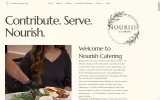 Nourish Catering by Community Bridges website
