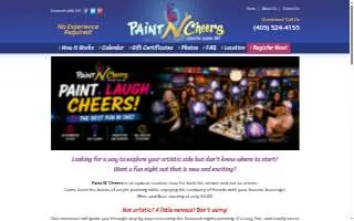 Paint N Cheers website