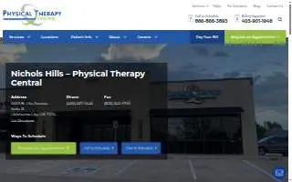 Physical Therapy Central of Oklahoma City website