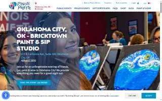 Pinot's Palette of Oklahoma City website