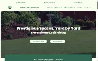 Prestige Landscape Co. of Oklahoma City website