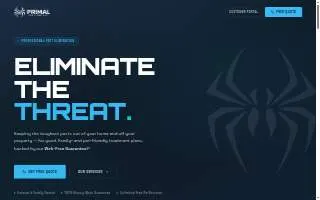 Primal Pest Control website