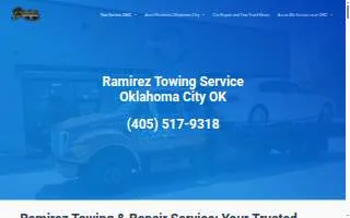 Ramirez Tow Service and Automotive repair website
