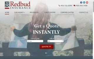 Redbud Insurance Agency website