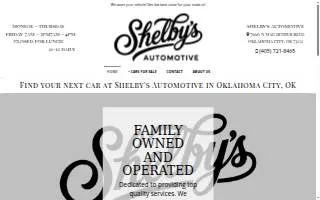Shelby's Automotive website