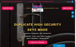 Tom's Speedy Lock & Key Service of Oklahoma City website