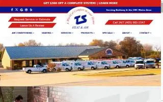 TS Heat & Air website