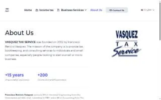 Vasquez Tax Service - Francisco Benicio Vasque CPA of Oklahoma City website