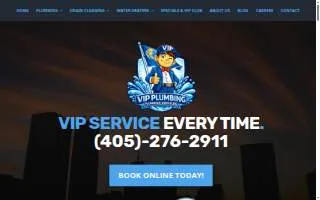 Vip Plumbing Ok website