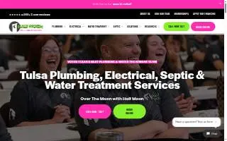 Half Moon Plumbing & Electric of Owasso website