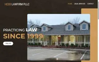 Hess Law Firm website