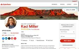 Kaci Miller - State Farm Insurance Agent website