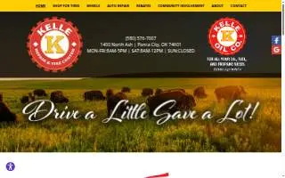 Kelle Repair & Tire Center website