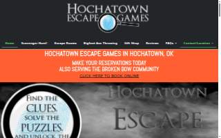 Hochatown Escape Games website
