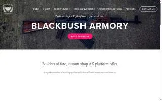 Blackbush Armory website