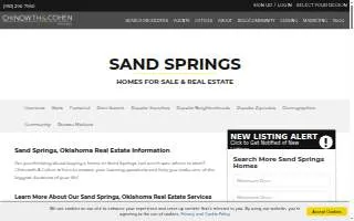 Chinowth & Cohen Realtors - Sand Springs website