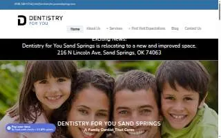 Dentistry For You Sand Springs website