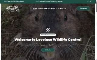 Lovelace Wildlife Control website