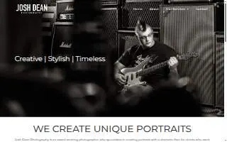 Josh Dean Photography website