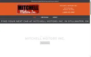 Mitchell Motors website