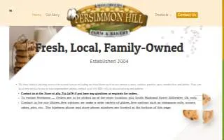 Persimmon Hill Farm and Bakery website