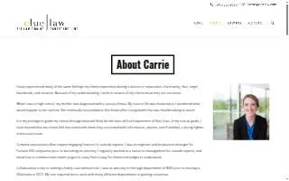 cLue Law, the Law Firm of Carrie M. Luelling website