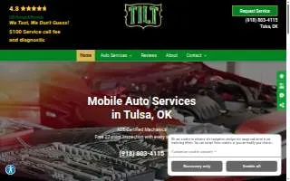 Tilt Mobile Mechanic website