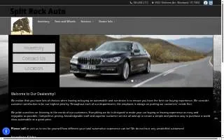 Split Rock Auto website