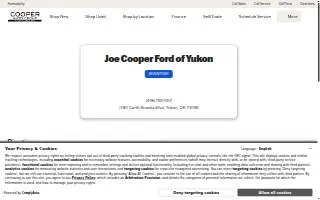 Cooper Auto Group website