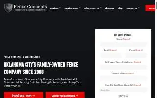 Fence Concepts LLC website