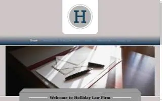 Holliday Law Firm website