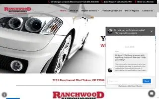 Ranchwood Autoworks website