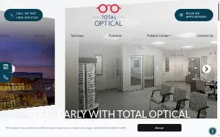 Total Optical website