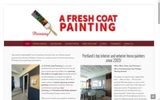 A Fresh Coat Painting LLC of Aloha website