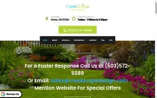 Creekscape Design LLC website