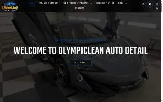 OlympiClean Auto Detail website