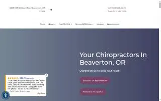 180 Chiropractic website