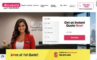Accurate Auto website