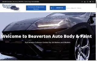Beaverton Auto Body & Paint website