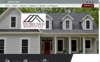 NW Precision Roofing website