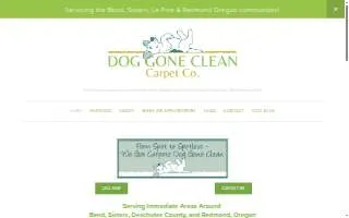 Dog Gone Clean Carpet Company website