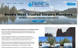 Renew Plumbing Services website
