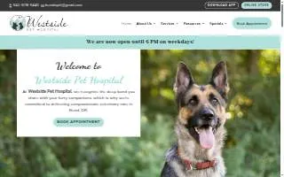 Westside Pet Hospital website